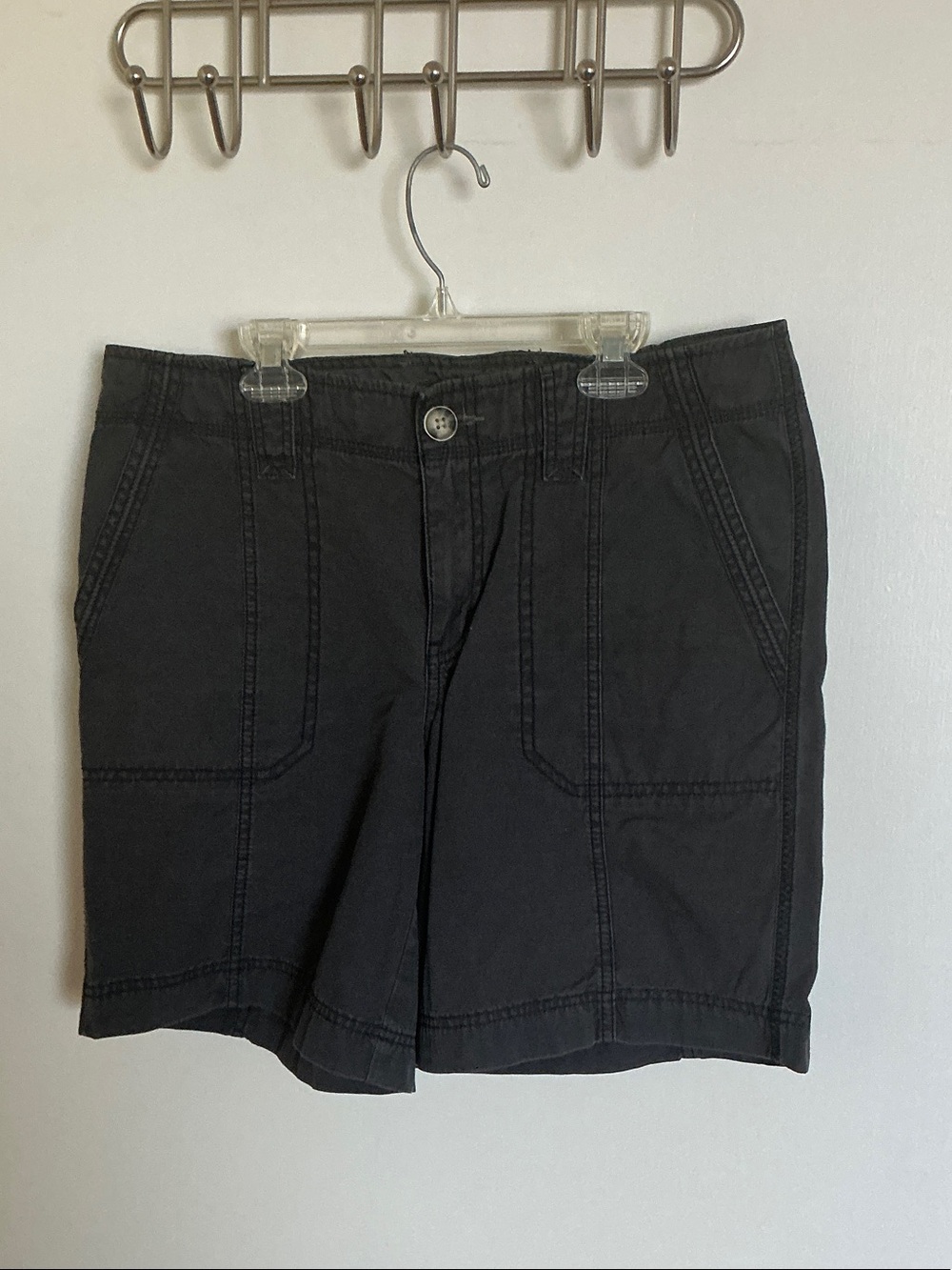 Eddie Bauer Black Utility Bermuda Shorts